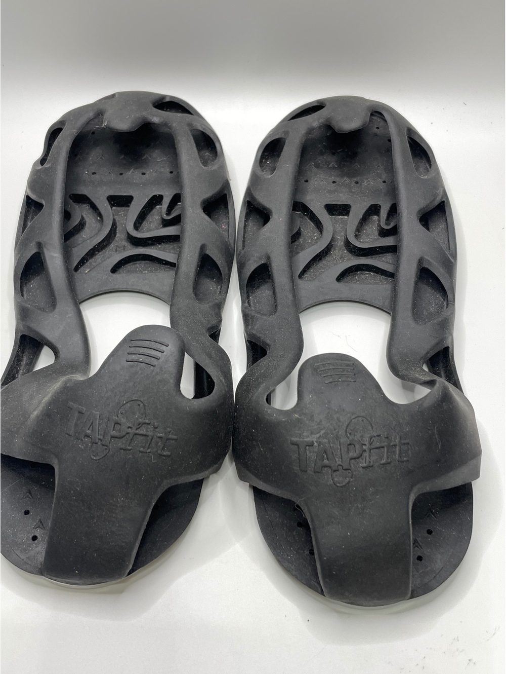 Tapfit Black Silicone Slip-on Tap Shoes Slip On with Metal Taps Size Medium - Picture 6 of 8